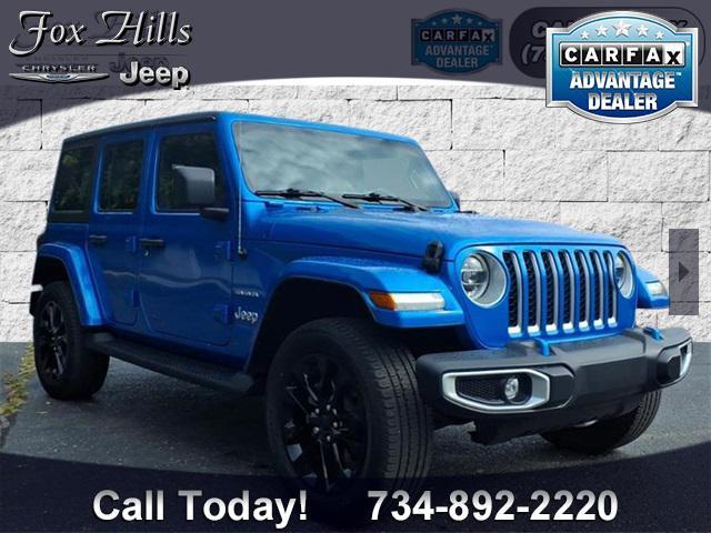 used 2022 Jeep Wrangler Unlimited 4xe car, priced at $34,070