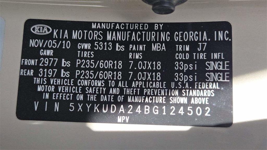 used 2011 Kia Sorento car, priced at $6,599