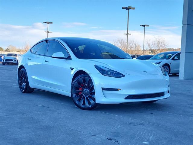 used 2023 Tesla Model 3 car, priced at $34,998