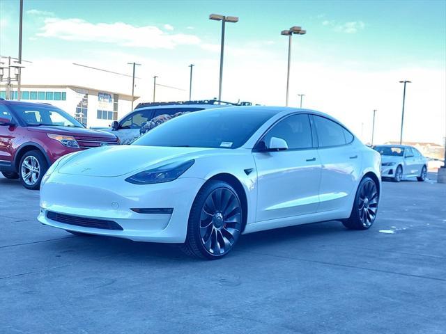 used 2023 Tesla Model 3 car, priced at $34,998