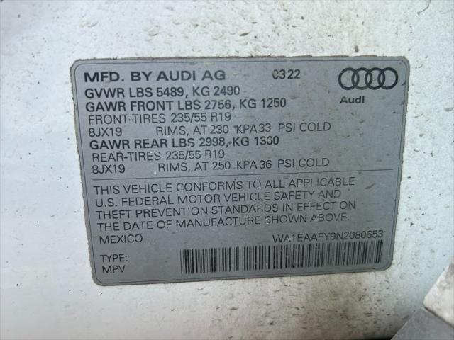 used 2022 Audi Q5 car, priced at $31,015