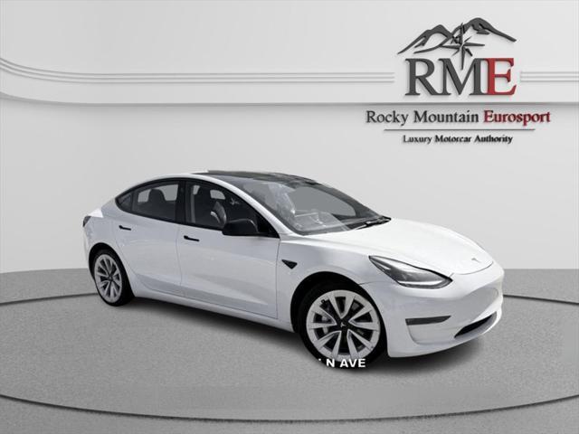 used 2022 Tesla Model 3 car, priced at $27,998