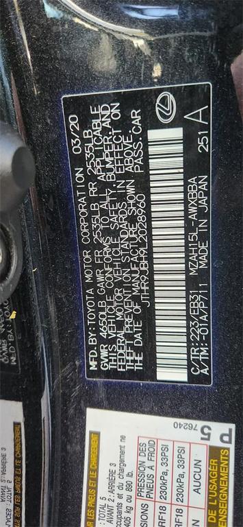 used 2020 Lexus UX 250h car, priced at $22,898