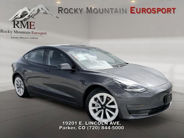 used 2022 Tesla Model 3 car, priced at $26,698