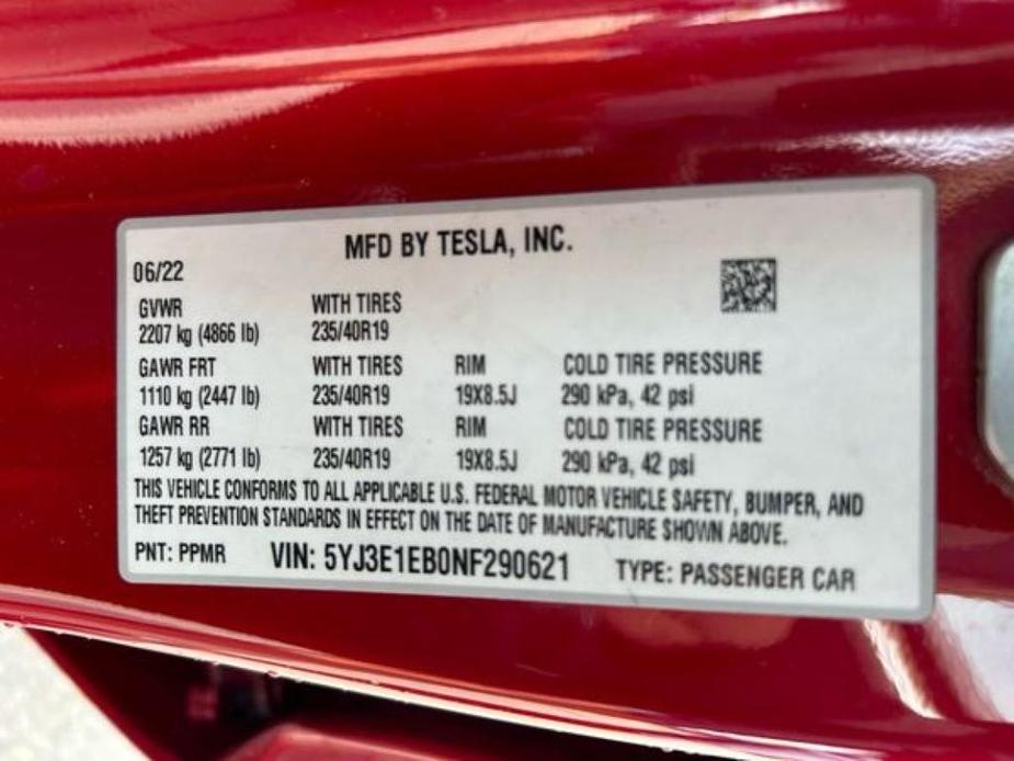 used 2022 Tesla Model 3 car, priced at $31,498