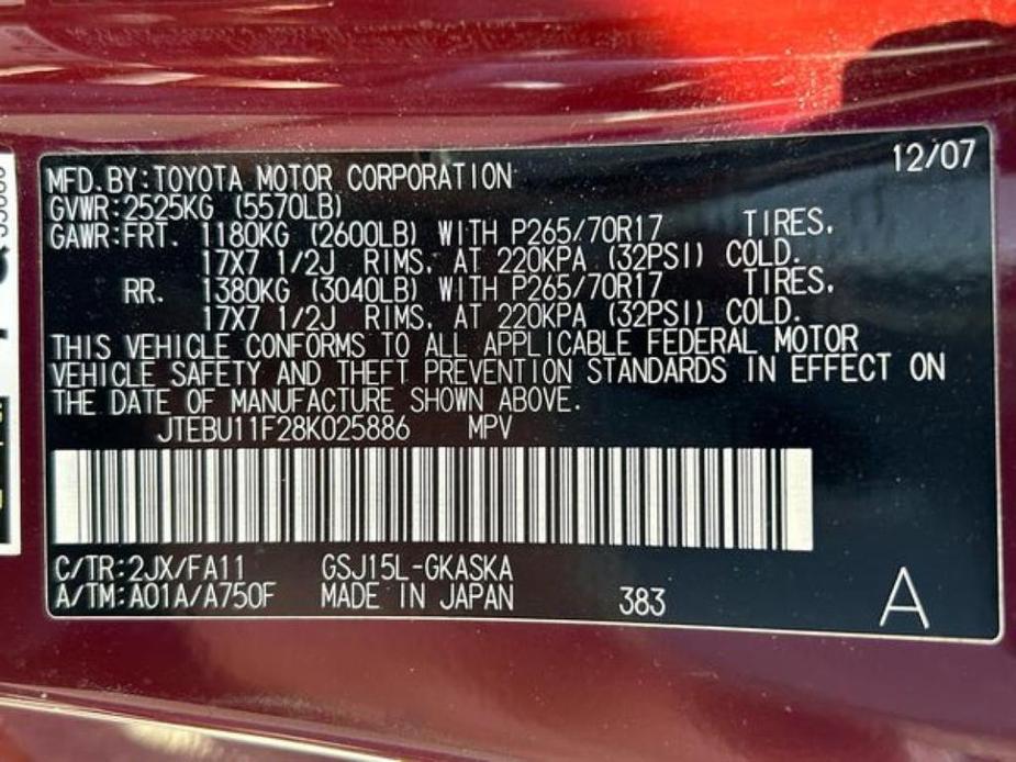 used 2008 Toyota FJ Cruiser car, priced at $19,998
