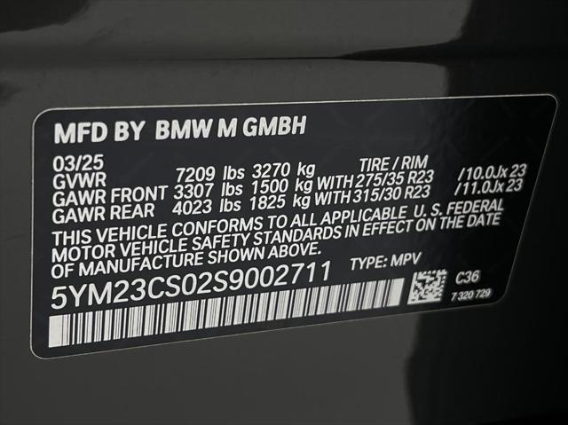 new 2025 BMW XM car, priced at $165,300
