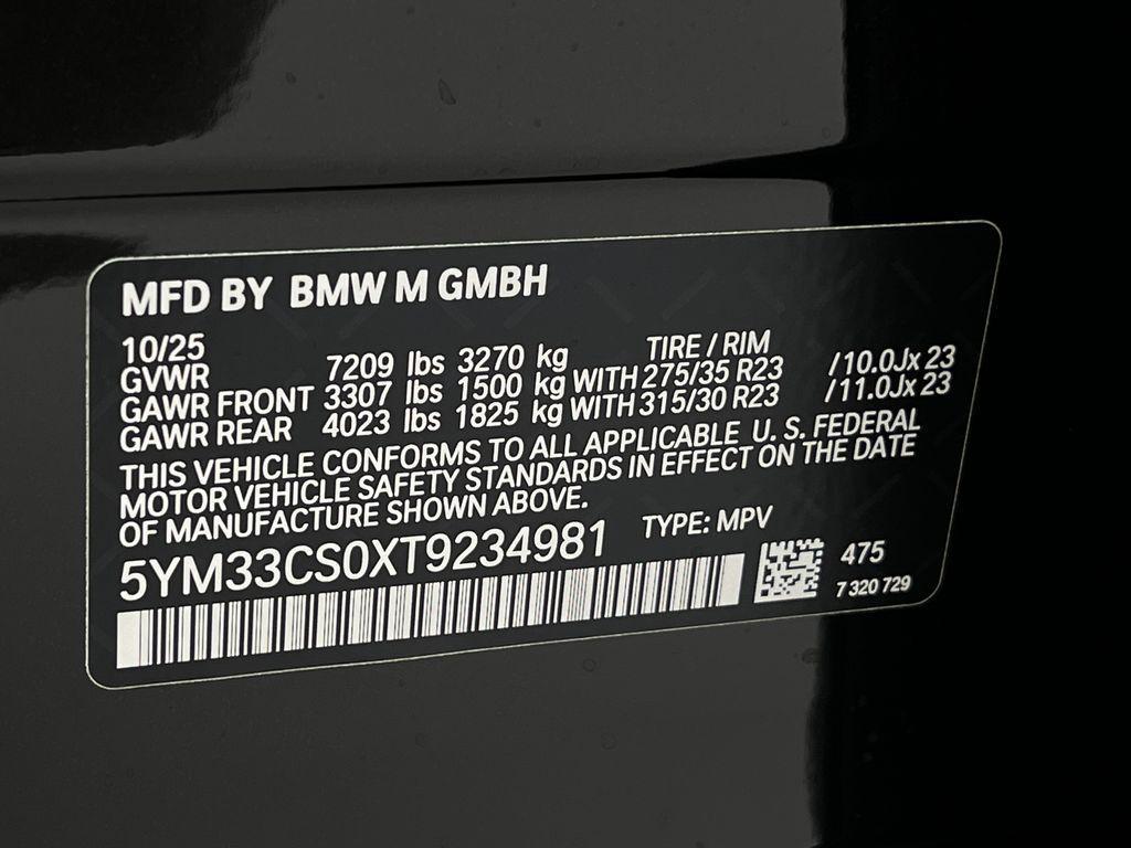 new 2026 BMW XM car, priced at $161,020