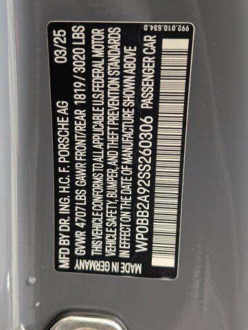 used 2025 Porsche 911 car, priced at $254,999