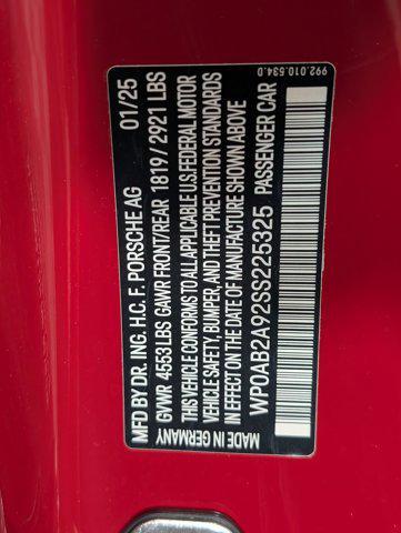 new 2025 Porsche 911 car, priced at $224,495