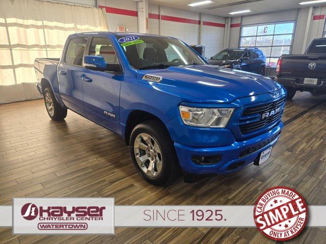 used 2021 Ram 1500 car, priced at $36,600