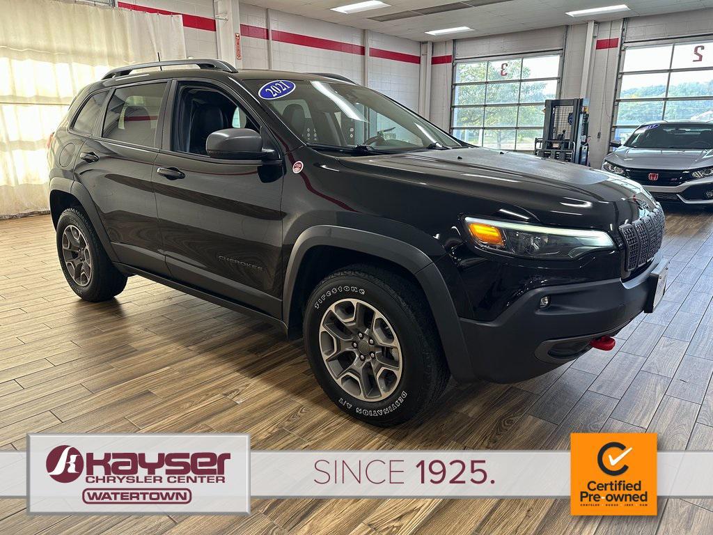 used 2021 Jeep Cherokee car, priced at $22,229