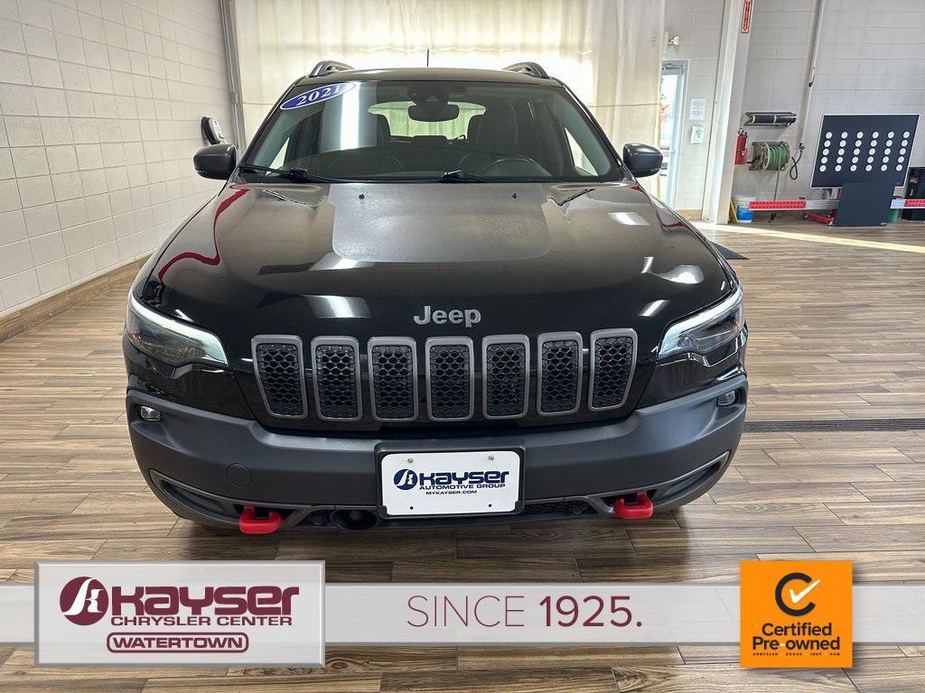used 2021 Jeep Cherokee car, priced at $22,229
