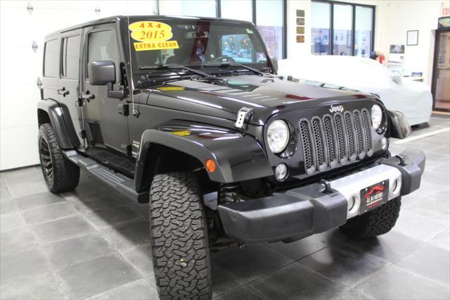 used 2015 Jeep Wrangler Unlimited car, priced at $21,995