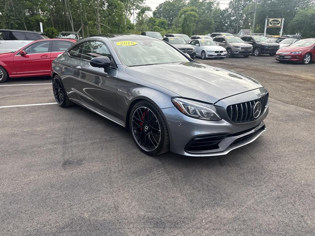 used 2018 Mercedes-Benz AMG C 63 car, priced at $37,496