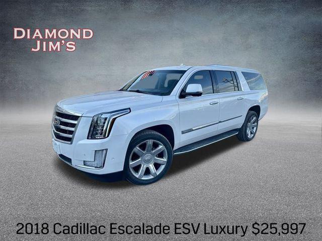 used 2018 Cadillac Escalade ESV car, priced at $25,997