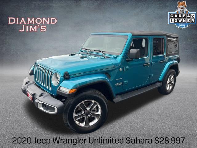 used 2020 Jeep Wrangler Unlimited car, priced at $28,997