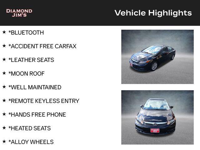 used 2012 Honda Civic car, priced at $6,997
