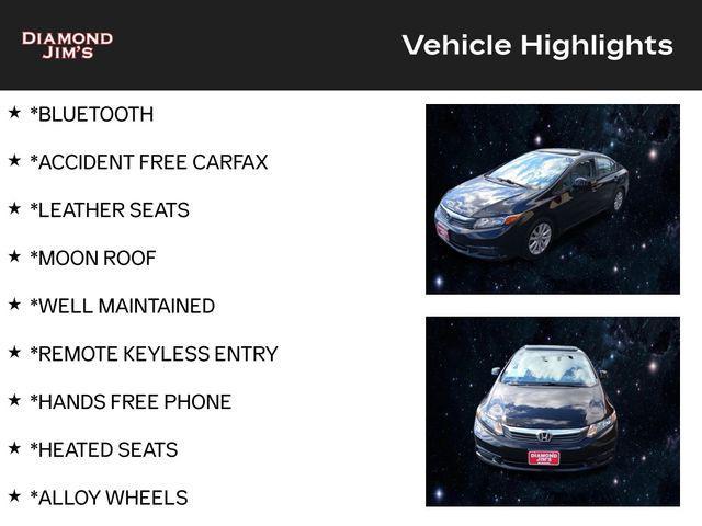 used 2012 Honda Civic car, priced at $6,500