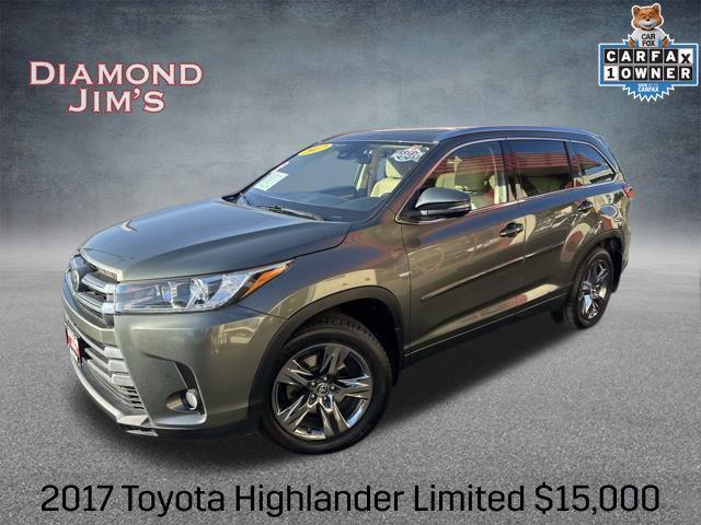 used 2017 Toyota Highlander car, priced at $15,000