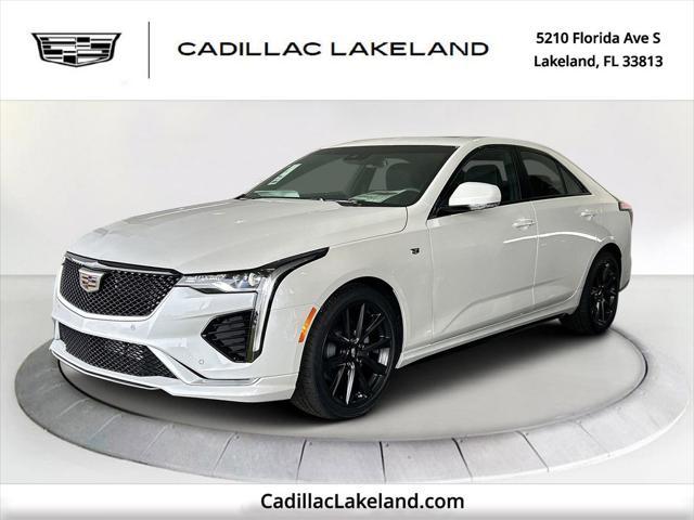 new 2025 Cadillac CT4 car, priced at $50,065