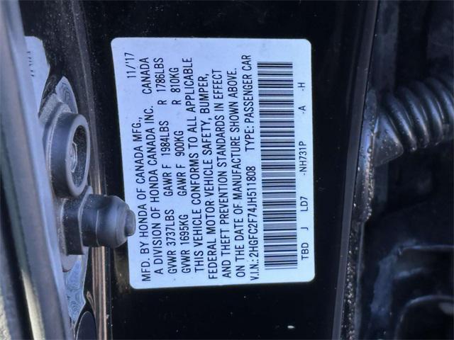 used 2018 Honda Civic car, priced at $15,987