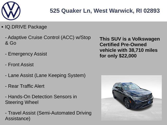 used 2022 Volkswagen Tiguan car, priced at $22,000