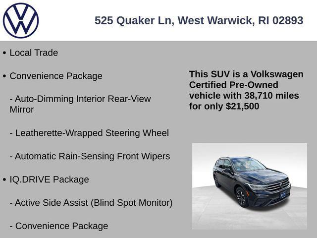 used 2022 Volkswagen Tiguan car, priced at $21,500