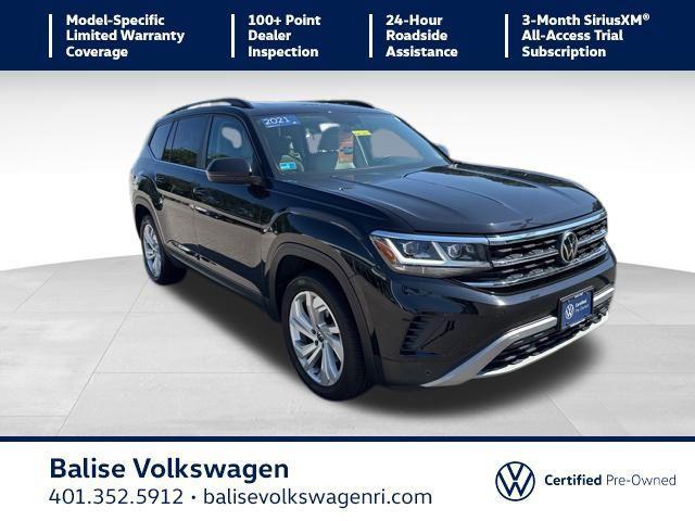 used 2021 Volkswagen Atlas car, priced at $29,000