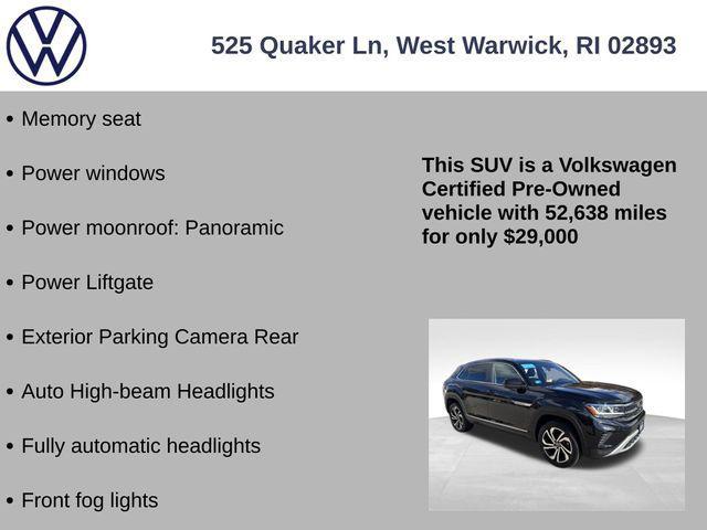 used 2023 Volkswagen Atlas Cross Sport car, priced at $29,000