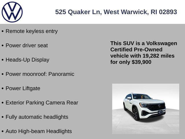 used 2024 Volkswagen Atlas Cross Sport car, priced at $39,900