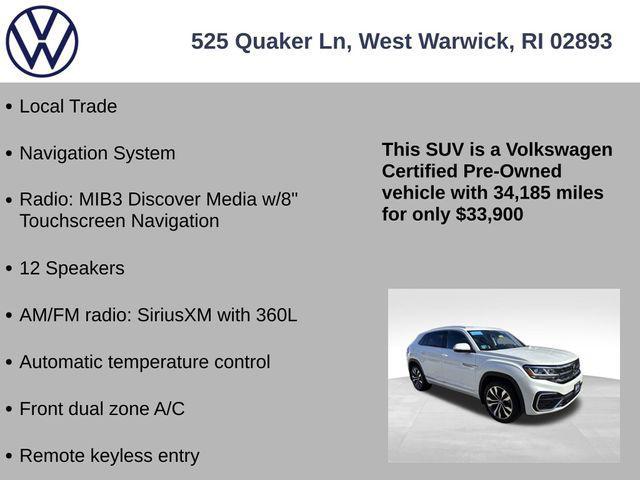 used 2023 Volkswagen Atlas Cross Sport car, priced at $33,900