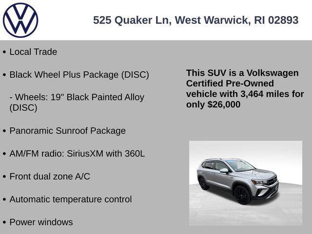 used 2024 Volkswagen Taos car, priced at $26,000