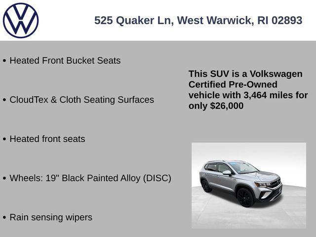 used 2024 Volkswagen Taos car, priced at $26,000
