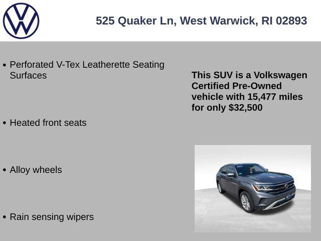 used 2022 Volkswagen Atlas Cross Sport car, priced at $32,500
