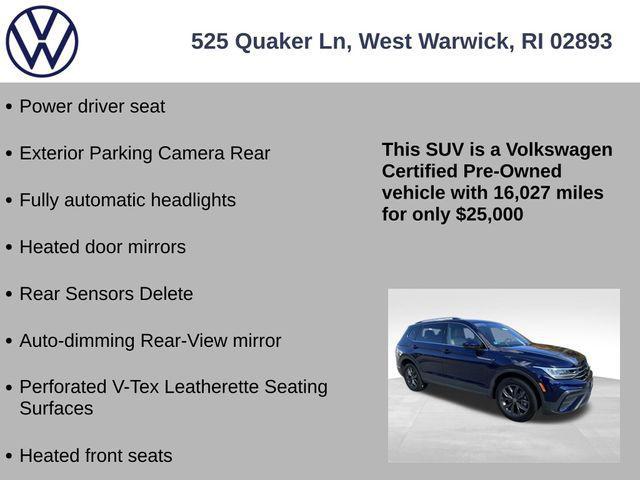 used 2022 Volkswagen Tiguan car, priced at $25,000