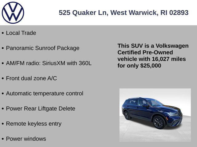 used 2022 Volkswagen Tiguan car, priced at $25,000