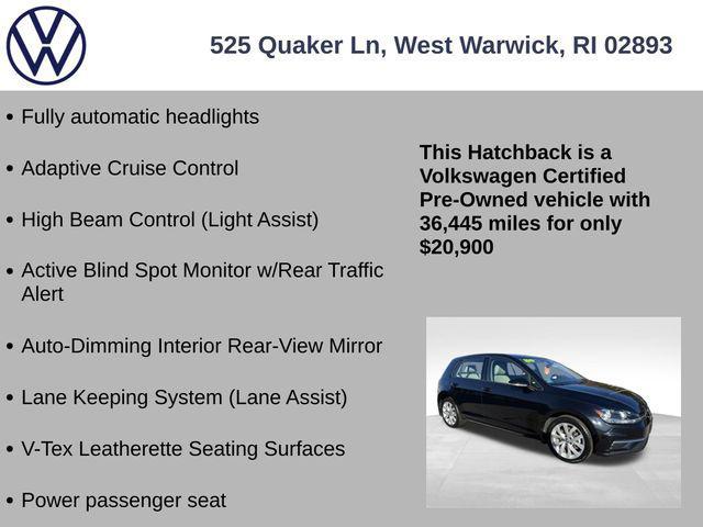 used 2019 Volkswagen Golf car, priced at $20,900