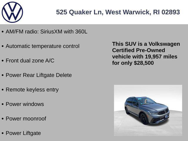 used 2022 Volkswagen Tiguan car, priced at $28,500
