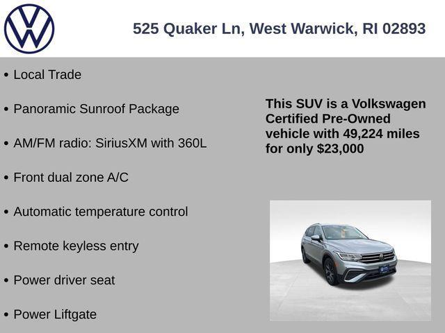 used 2022 Volkswagen Tiguan car, priced at $23,000