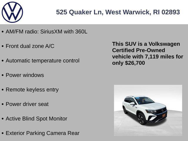 used 2024 Volkswagen Taos car, priced at $26,700