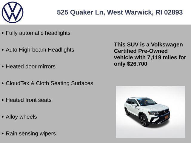 used 2024 Volkswagen Taos car, priced at $26,700