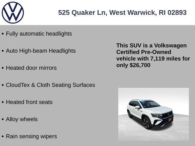 used 2024 Volkswagen Taos car, priced at $26,700