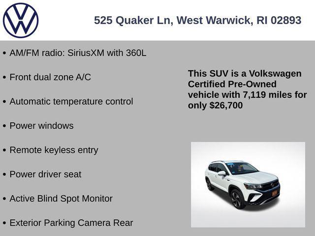 used 2024 Volkswagen Taos car, priced at $26,700