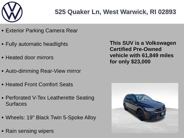 used 2022 Volkswagen Tiguan car, priced at $23,000