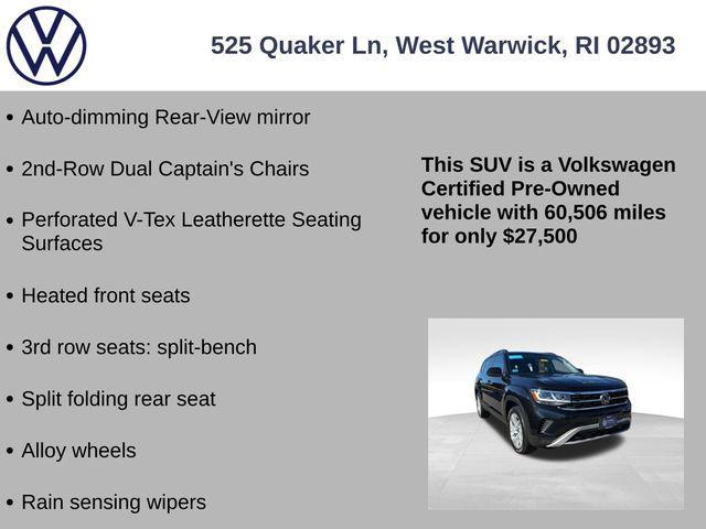 used 2023 Volkswagen Atlas car, priced at $27,500
