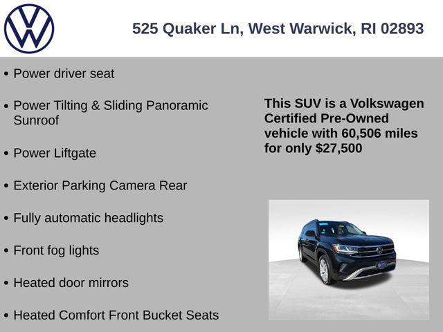 used 2023 Volkswagen Atlas car, priced at $27,500