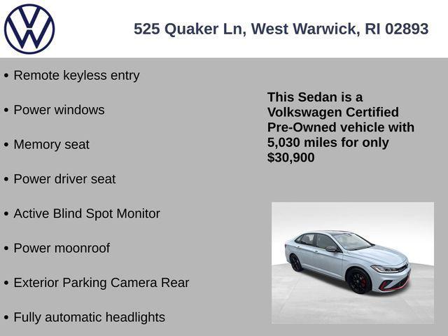 used 2025 Volkswagen Jetta GLI car, priced at $30,900