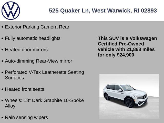 used 2022 Volkswagen Tiguan car, priced at $24,900