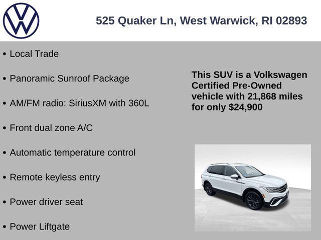 used 2022 Volkswagen Tiguan car, priced at $24,900